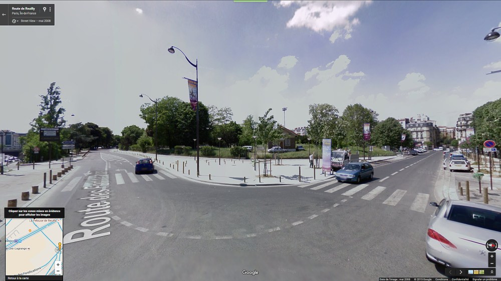 Mai 2008. Entrée de la pelouse de Reuilly. Eh oui, c'était beau.