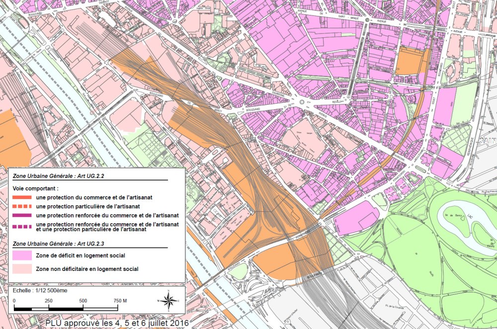 La carte mystère de la mixité sociale et protection du commerce et de l'artisanat