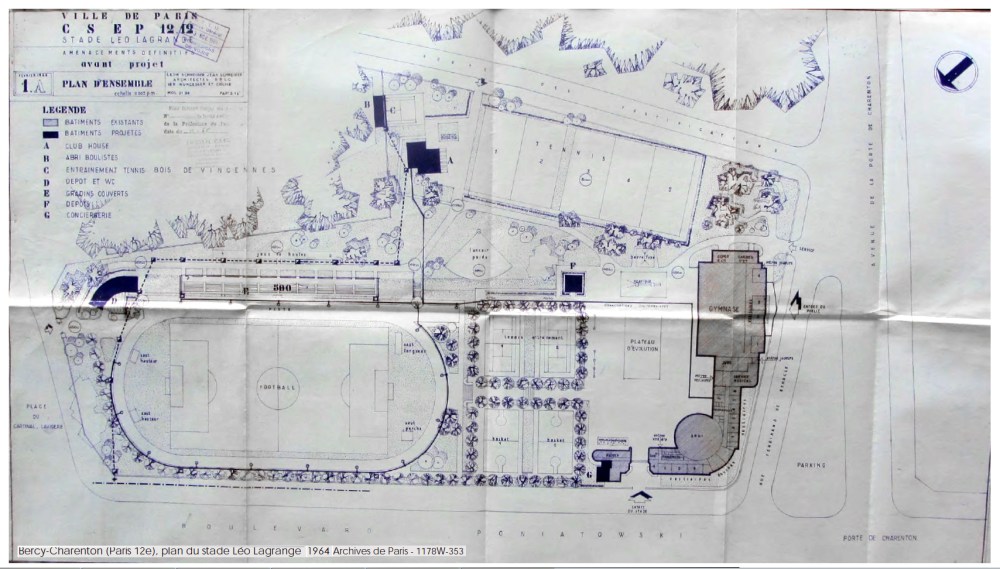 Le stade, magnifique jusque dans son plan